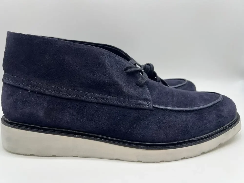 Vince Wayde Suede Chukka Boot Coastal Navy Men's Size 9.5M.